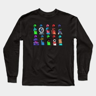 Tiny Animated Traveling Art Long Sleeve T-Shirt